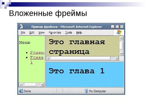 Фреймы и встраивание