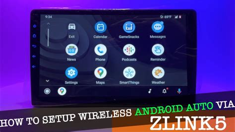 Функциональные возможности Android Auto с zlink5