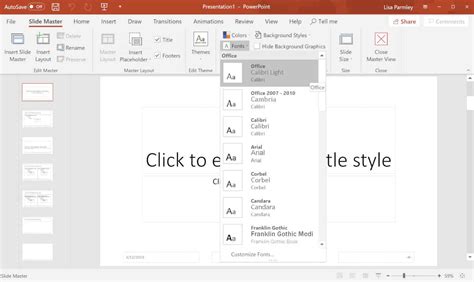 Шаги по установке своего шрифта в PowerPoint