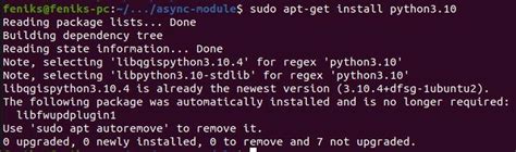 Шаг 4: Конфигурация установки Python на Alt Linux