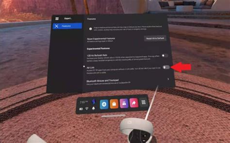 Шаг 5. Включите функцию Air Link на Oculus Quest 2