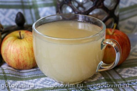 Яблочный кисель с изюмом